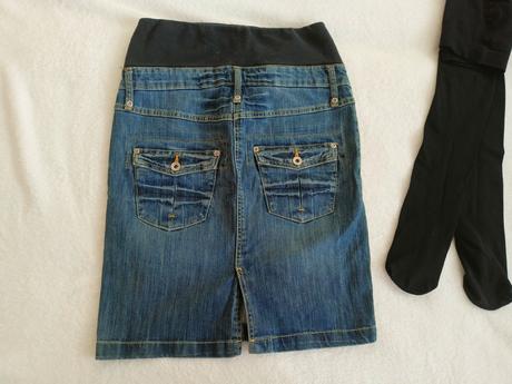 Tehotenská sukňa a pančušky, h&m,s