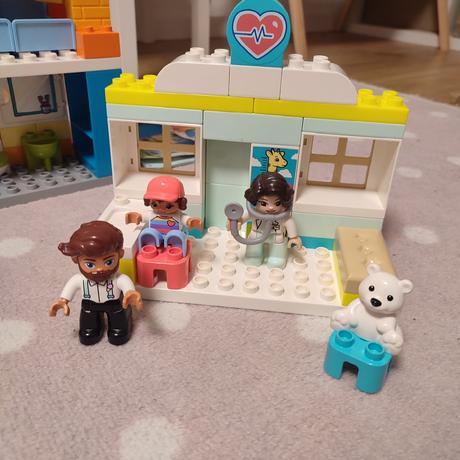 Lego duplo farma, veterinár, dom, stavebné stroje, 