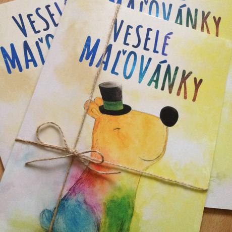 Veselé maľovánky, navrhnuté ilustrátorkou, 
