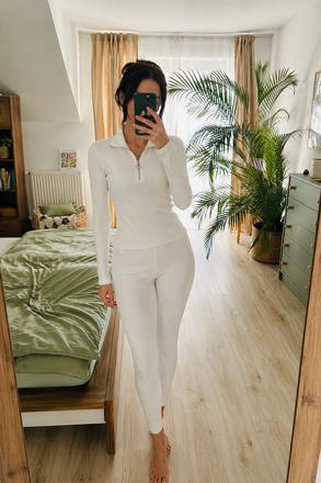 Krásny vrúbkovaný komplet značky h&m, h&m,s