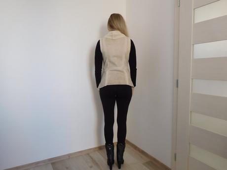 Vesta huňatá bez rukávov, s,, s