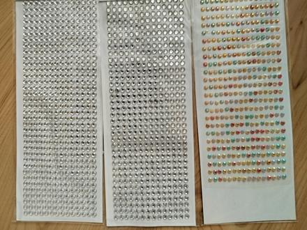 Nálepky, kamienky na tvorenie, 