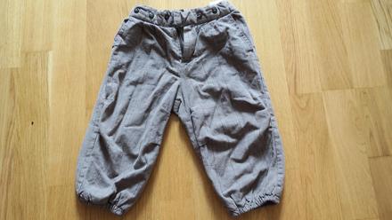 Nohavice s podsivkou po 1 dietati, h&m,80