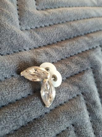 Strieborné náušnice dĺžka 1,5cm, 