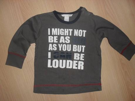 Nátelník - tričko s dlhým rukávom, h&m,86