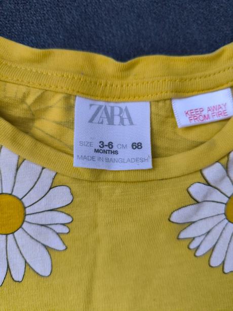 Oversized tričko s margarétkami, zara,68