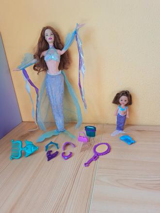 Barbie & kelly princess collection mermaid princes, 