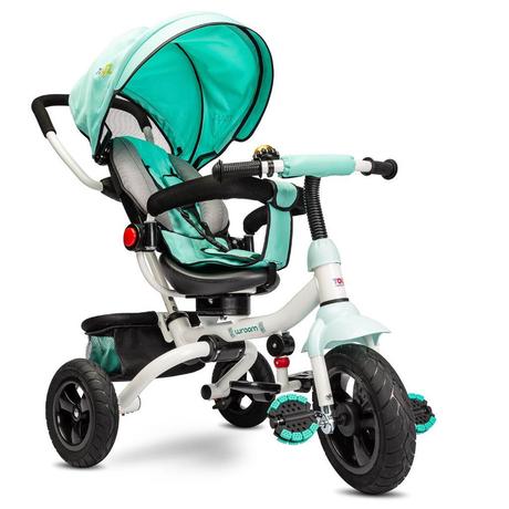 Otočná detská trojkolka turquoise,