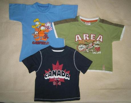 3 tričká, cena spolu, 92