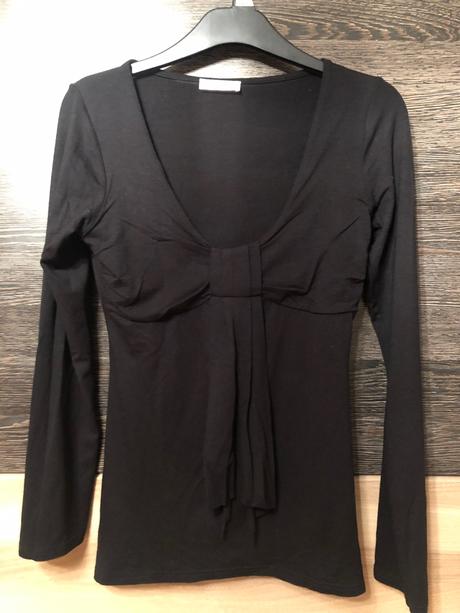 Cierna bluzka s dlhym rukavom xs, orsay,xs