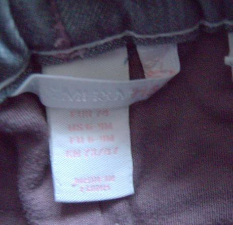 Podšité mäkké dievč. rifle h&m, h&m,74