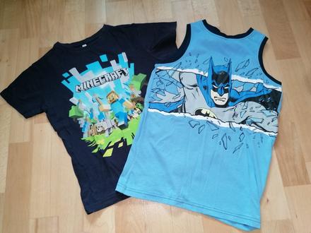 Tricko minecraft a tielko batman, 140