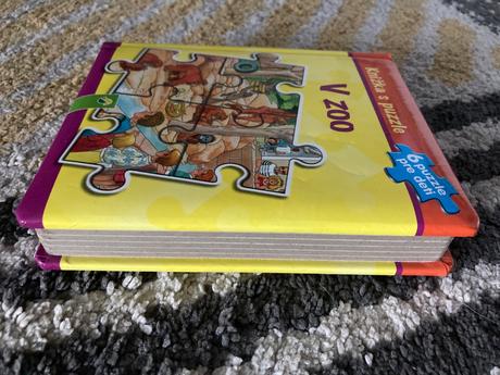 Knižka s puzzle v zoo,