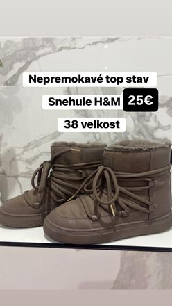 Čižmy snehule, h&m,38