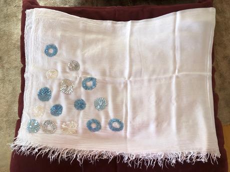 Šatka hodváb-bavlna, s