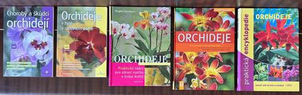 Knihy orchideje 5 ks,