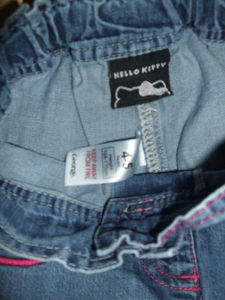 Džínsové šortky hello kitty, george,104