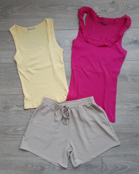 Ruzovy top s volanikom, terranova,s