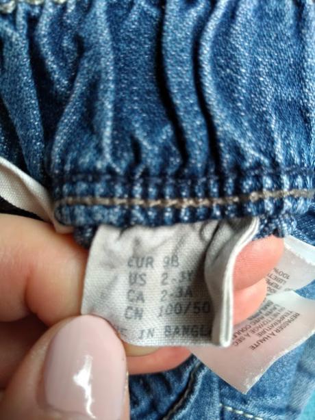 3/4ťové kraťasy, h&m,98