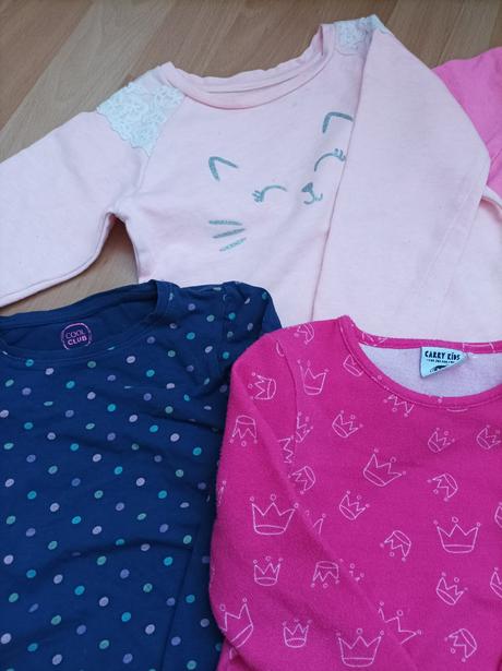 Mikiny, tričká, tuniky 13kusov veľkosť 110, 110
