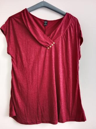 Tričko s ozdobnými gombíkmi, l