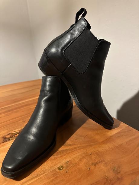 Kožené členkové čižmy, clarks,38