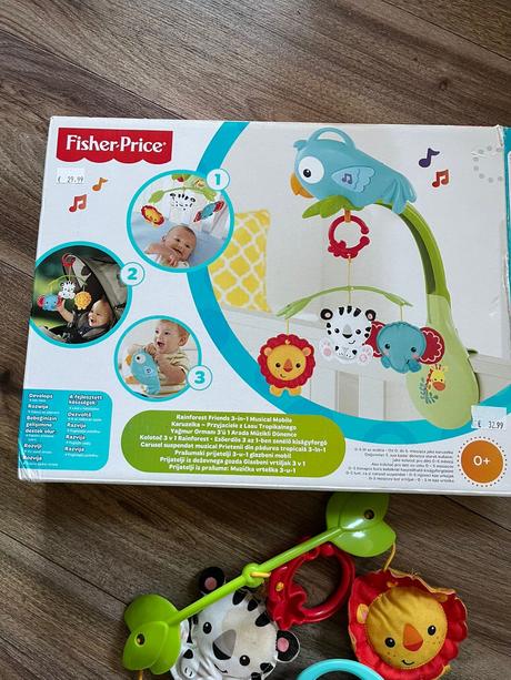 Fisher-price rainforest 3-in-1 musical mobile, 