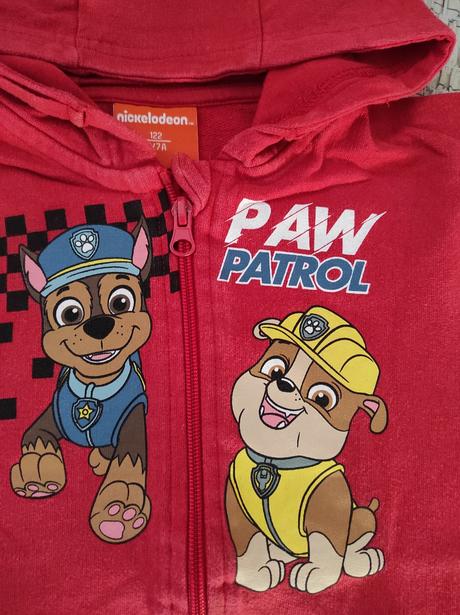 Predám chlapč. paw patrol mikinu vo veľ. 122, nickelodeon,122