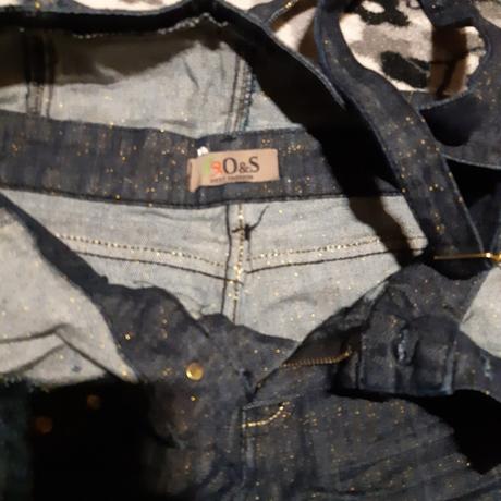 Damske riflove 3/4 nohavice na traky, xl