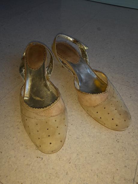 Kožené slingback sandále, 41