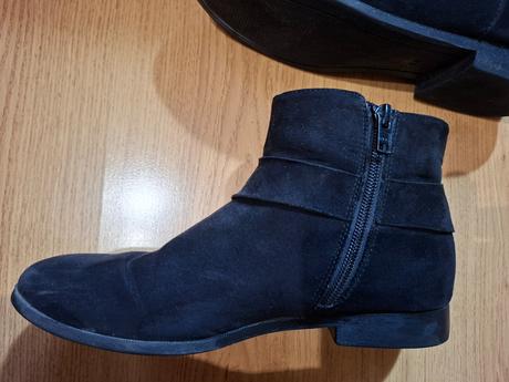 Členkové semišove topánky (veľkosť 37), h&m,37