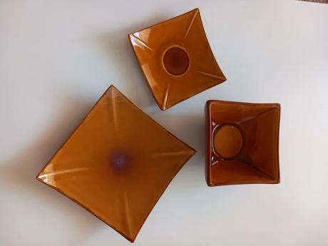 Staršia 3ks servírovacia sada po rodičoch,keramika, 