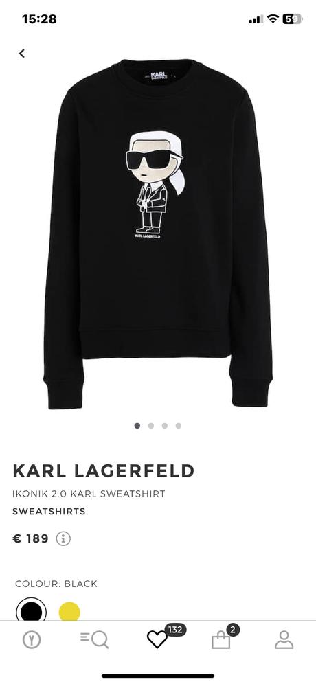 Mikina karl lagerfeld ikonik 2.0 s visačkou, s