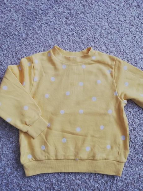 Žltá mikina, h&m,98