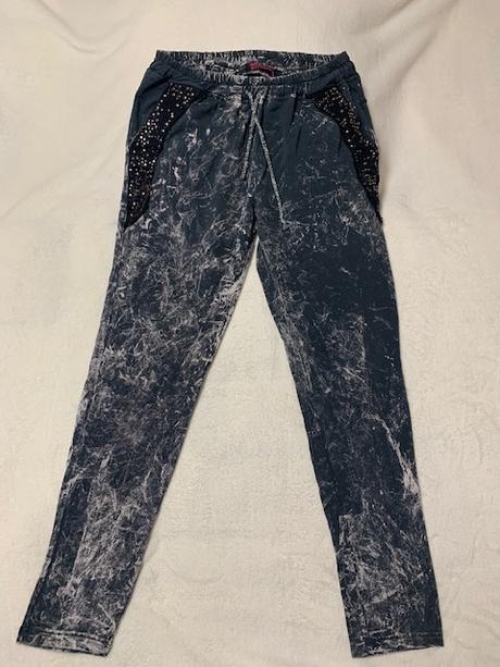 Modrosivá batikovaná tepláková súprava, m