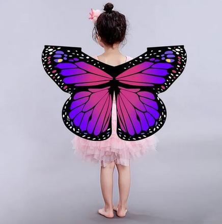 2dielny kostým motýl - motýlie krídla a tykadlá, 