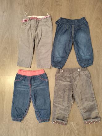 Mix detských nohavíc, 68–80