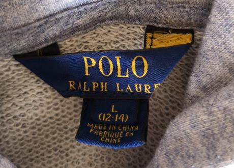 Bledomodrá mikinka ralph lauren č. 140-146, ralph lauren,140