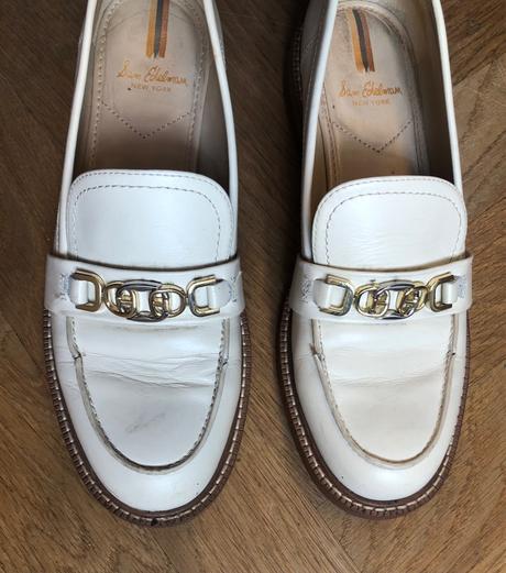 Bledé kožené mokasíny sam edelman 38, 38