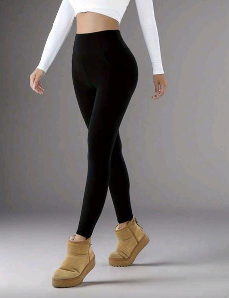 Dámske termo legíny s vysokým pásom, xl