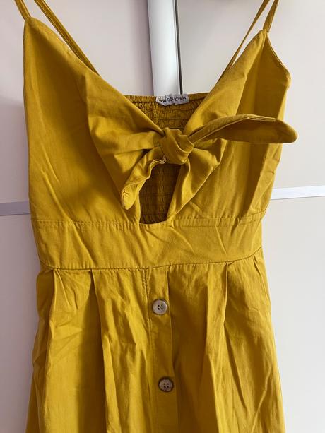 Horčicové letné šaty xs/s, xs