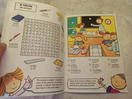 Learn and colour in french english, 