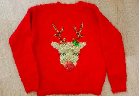 Dievčenský vianočný sveter, f&f,146