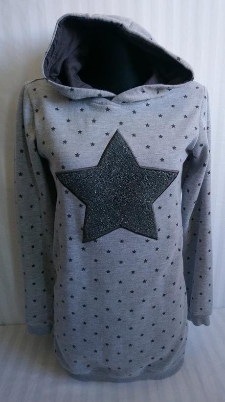 Dievčenská predĺžená sivá mikina s kapucňou, y.f.k, 164