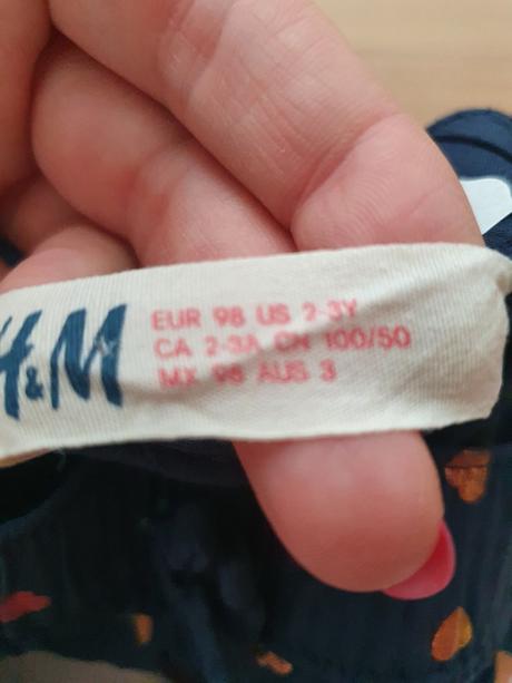 Srdieckove nohavice, h&m,98