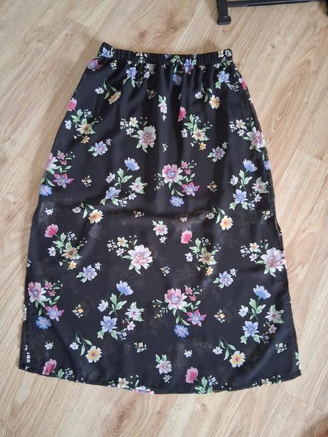 Sukňa s vysokým rázporkom, h&m,s