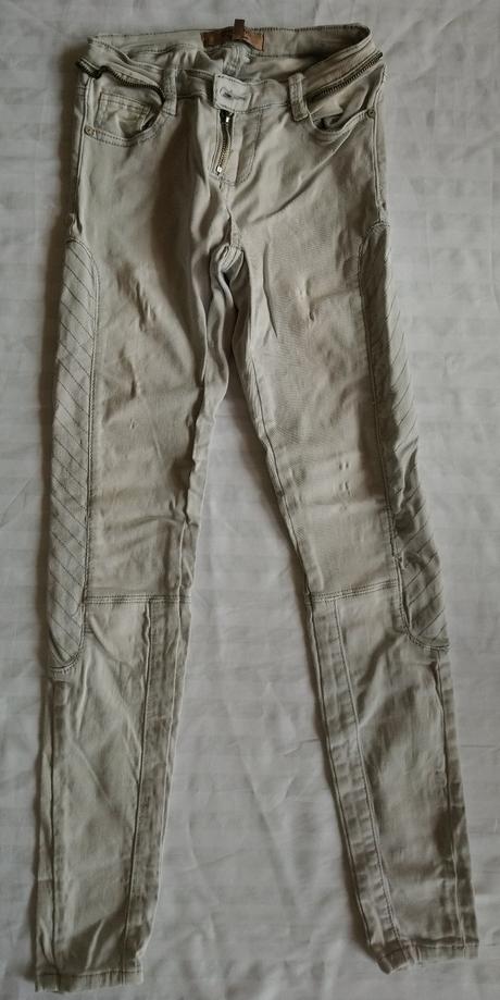 Elastické svetlo sivé rifle, one love denim, xxs, denim,xs