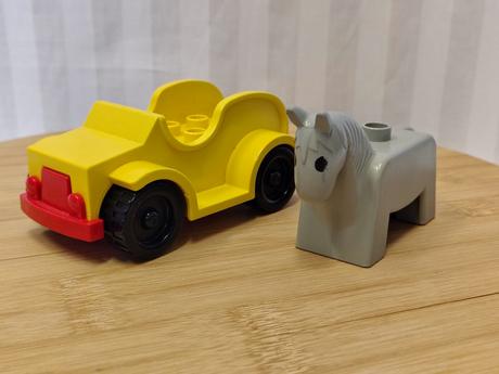 Zberateľský vintage lego duplo valník a koník 1985,