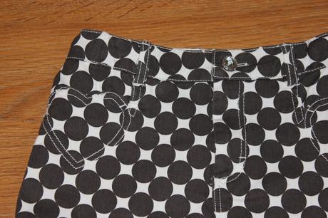 Bodkovaná sukňa - 1x oblečená, h&m,104