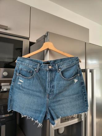 Uniqlo riflové šortky s vysokým pásom m-l, m